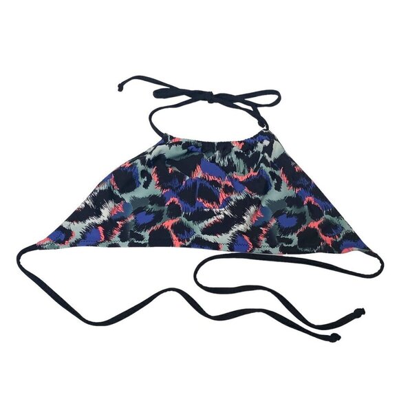 ASOS Bikini 8/10 Halter Cutout Highrise Bottom Leopard Print - Picture 5 of 15